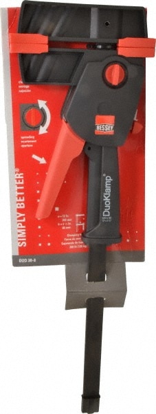 Bessey DUO30-8 Bar Clamp: 12" Capacity, 3-1/4" Throat Depth, 260 lb Clamp Pressure 