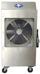 Evaporative Cooler: 10 gal, 1/3 hp