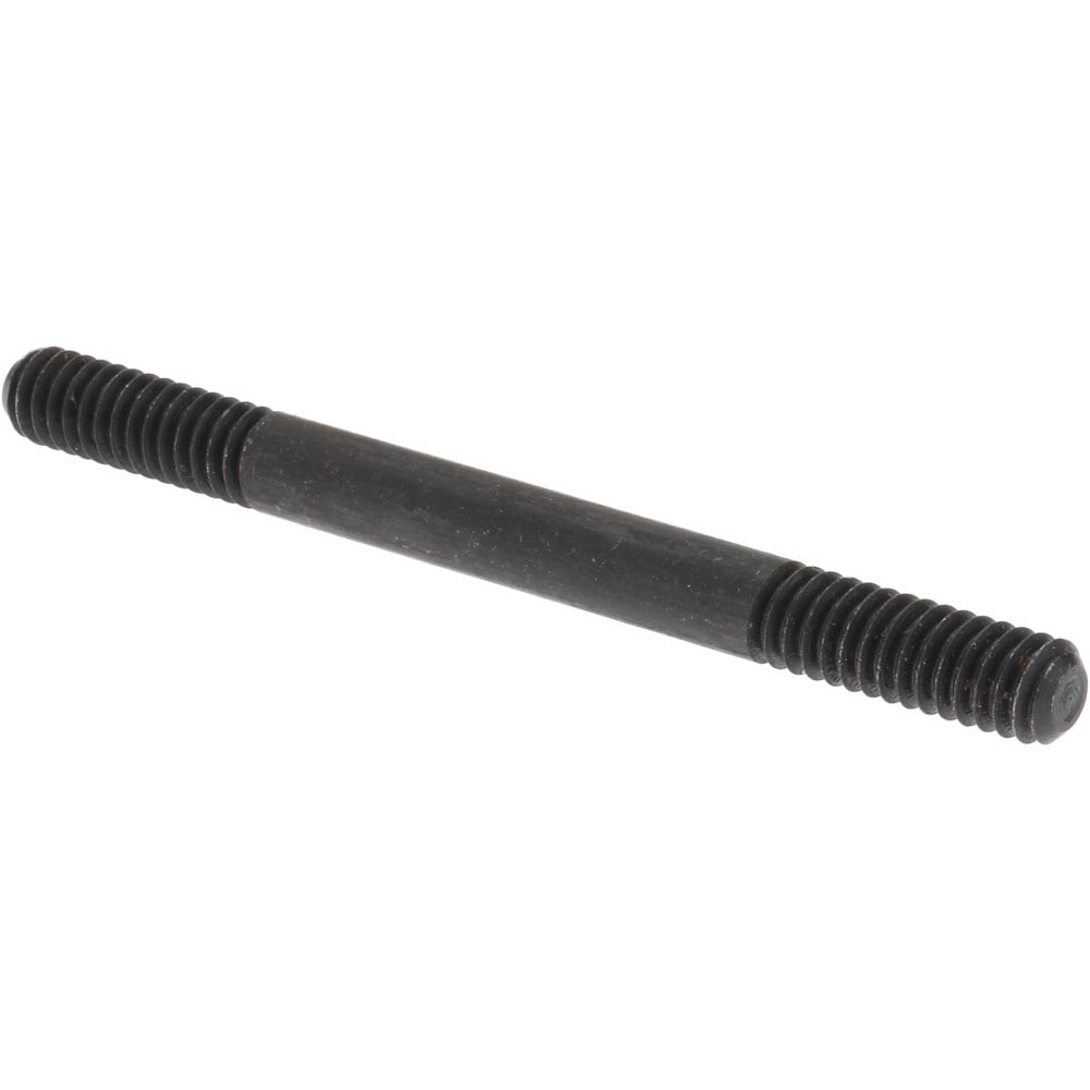 Equal Double Threaded Stud: 1/4-20 Thread, 3" OAL