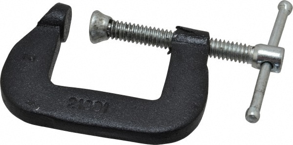 C-Clamp: 1" Max Opening, 1" Throat Depth, Forged Steel