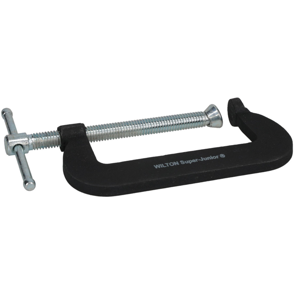 C-Clamp: 3" Max Opening, 1-3/8" Throat Depth, Light-Duty, Forged Steel Body, Steel Anvil