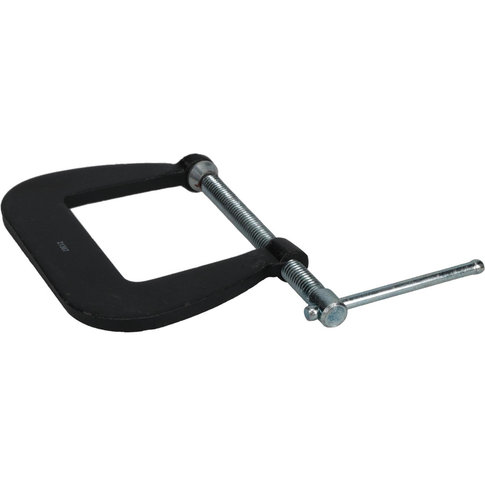 C-Clamp: 2-1/2" Max Opening, 2-1/2" Throat Depth, Light-Duty, Forged Steel Body, Steel Anvil