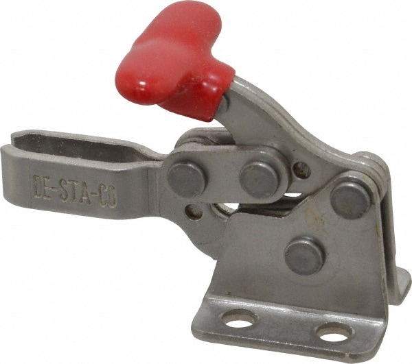 De-Sta-Co 305-USS Manual Hold-Down Toggle Clamp: Horizontal, 200 lb Capacity, U-Bar, Flanged Base 