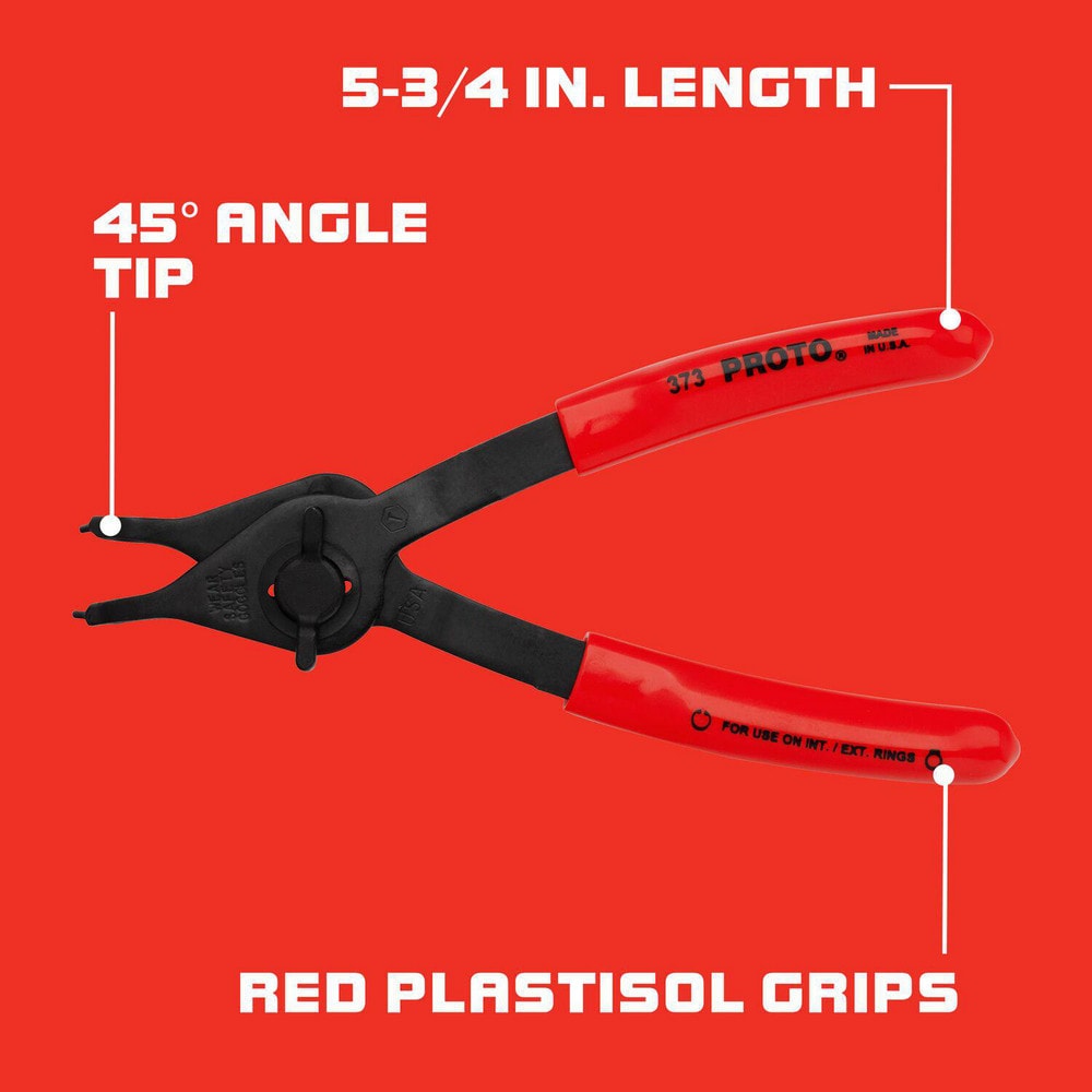 Proto J373 Retaining Ring Convertible Pliers - 5-3/4