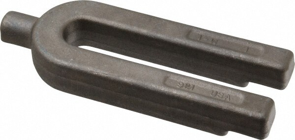 U-Shaped Strap Clamps; Material: Carbon Steel ; Tapered: No ; Overall Length: 6in ; Overall Width: 2in ; Finger Diameter: 0.688in ; Stud Size: 11/16 in