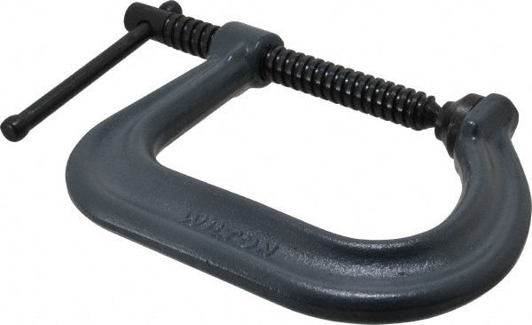 C-Clamp: 4" Max Opening, 4" Throat Depth, Forged Steel