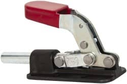 De-Sta-Co 630-R Standard Straight Line Action Clamp: 2,500 lb Load Capacity, 2" Plunger Travel, Flanged Base, Carbon Steel 