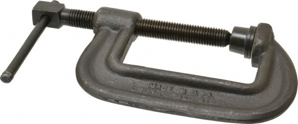 Wilton 14142 C-Clamp: 4" Max Opening, 2-1/4" Throat Depth, Forged Steel 