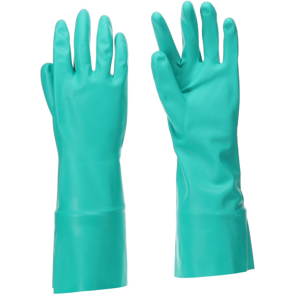 Chemical Resistant Gloves: 2X-Large, 15 mil Thick, Nitrile, Unsupported