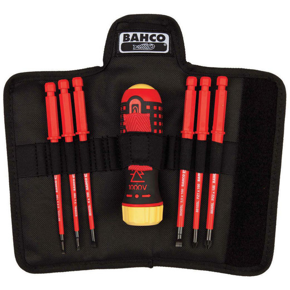 Screwdriver Sets: Screwdriver Types Included: Posidriv, Slotted; Container Type: Roll-Up Pouch