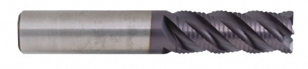 Kennametal 3331493 Corner Radius End Mill: 1" Dia, 1-1/2" LOC, 0.05" Radius, 4 Flutes, Solid Carbide Image