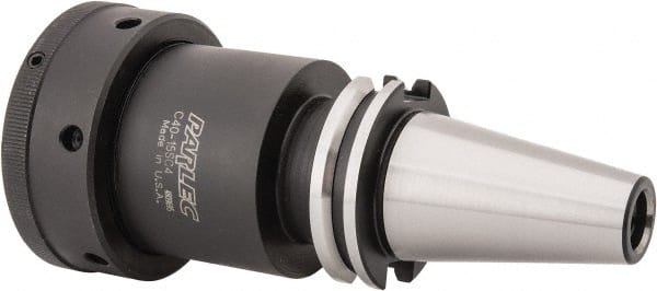 Parlec C40-15SC4 Collet Chuck: 0.4844 to 1.5" Capacity, Single Angle Collet, Taper Shank 