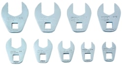 PROTO J49004CF 9 Piece 3/8" Drive Open End Crowfoot Wrench Set Image