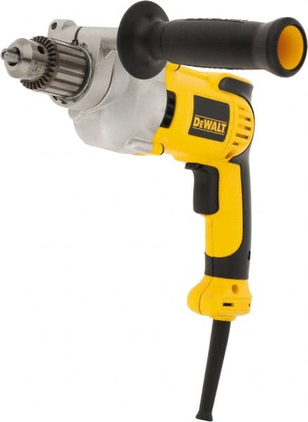 Electric Drill: 1/2" Keyed Chuck, Pistol Grip, 0 to 1,250 RPM