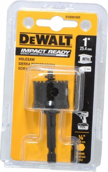 Hole Saw: 1" Saw Dia, 5/8" Cut Depth