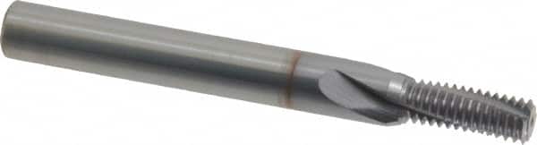 Vargus 80294 Helical Flute Thread Mill: 1/2-28, 1/4-28 & 7/16-28, Internal, 3 Flute, 1/4" Shank Dia, Solid Carbide 