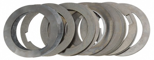 2 Inch Inside Diameter, 2-3/4 Inch Outside Diameter, 1/2 Inch Keyway Width, Steel Machine Tool Arbor Spacer Set