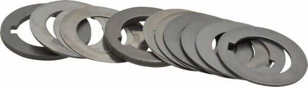 7/8 Inch Inside Diameter, 1-3/8 Inch Outside Diameter, 3/16 Inch Keyway Width, Steel Machine Tool Arbor Spacer Set