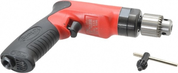 Sioux Tools SDR10P26N2 Air Drill: 1/4" Keyed & Keyless Chuck, Reversible 