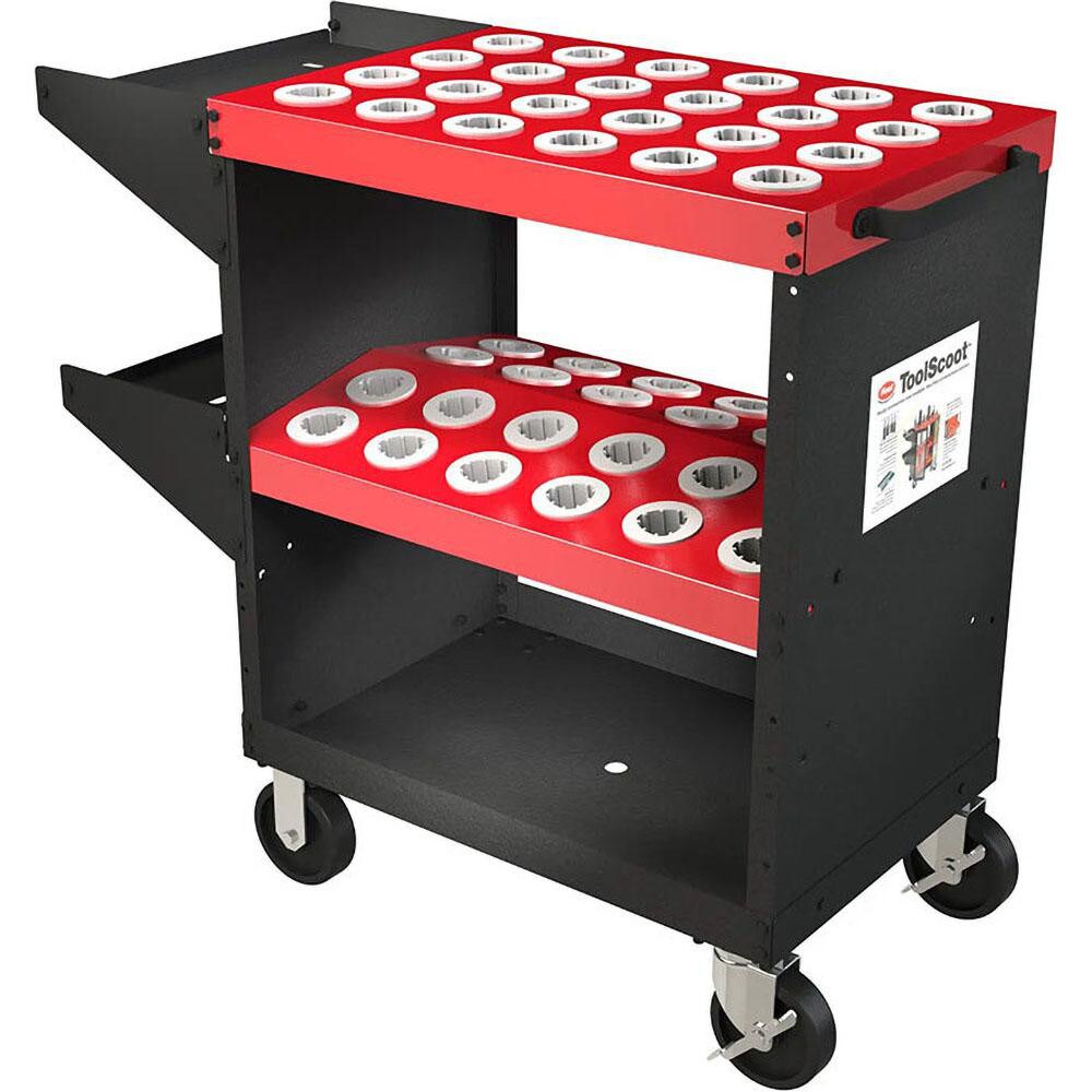 48 Tool Capacity, CAPTO C6 Taper ToolScoot CNC Tool Cart