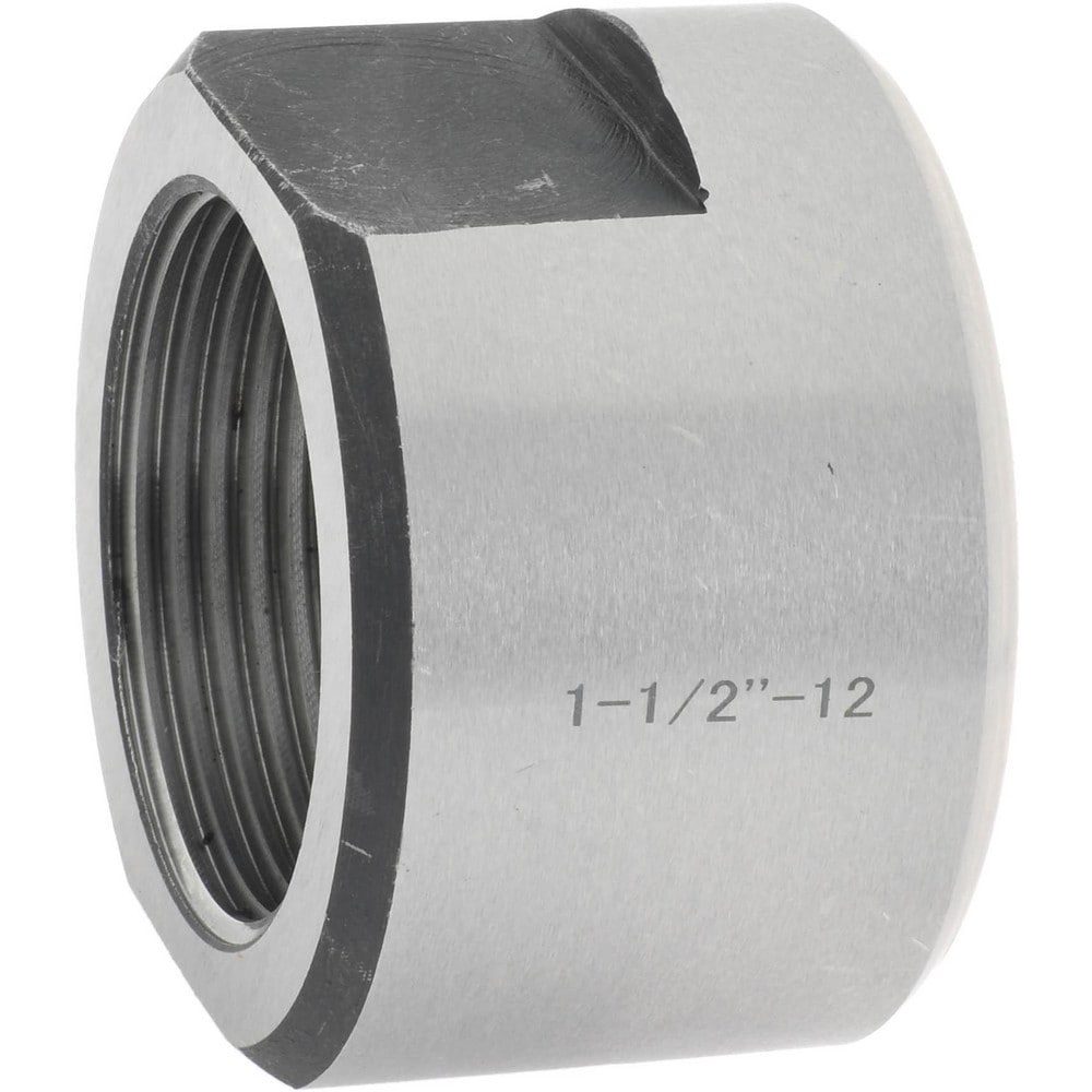 Machine Tool Arbor Nuts; Thread Size: 1-1/2 - 12 in; 1-1/2 - 12 in ; Thread Direction: Right Hand ; For Use With: Milling Machine Arbors