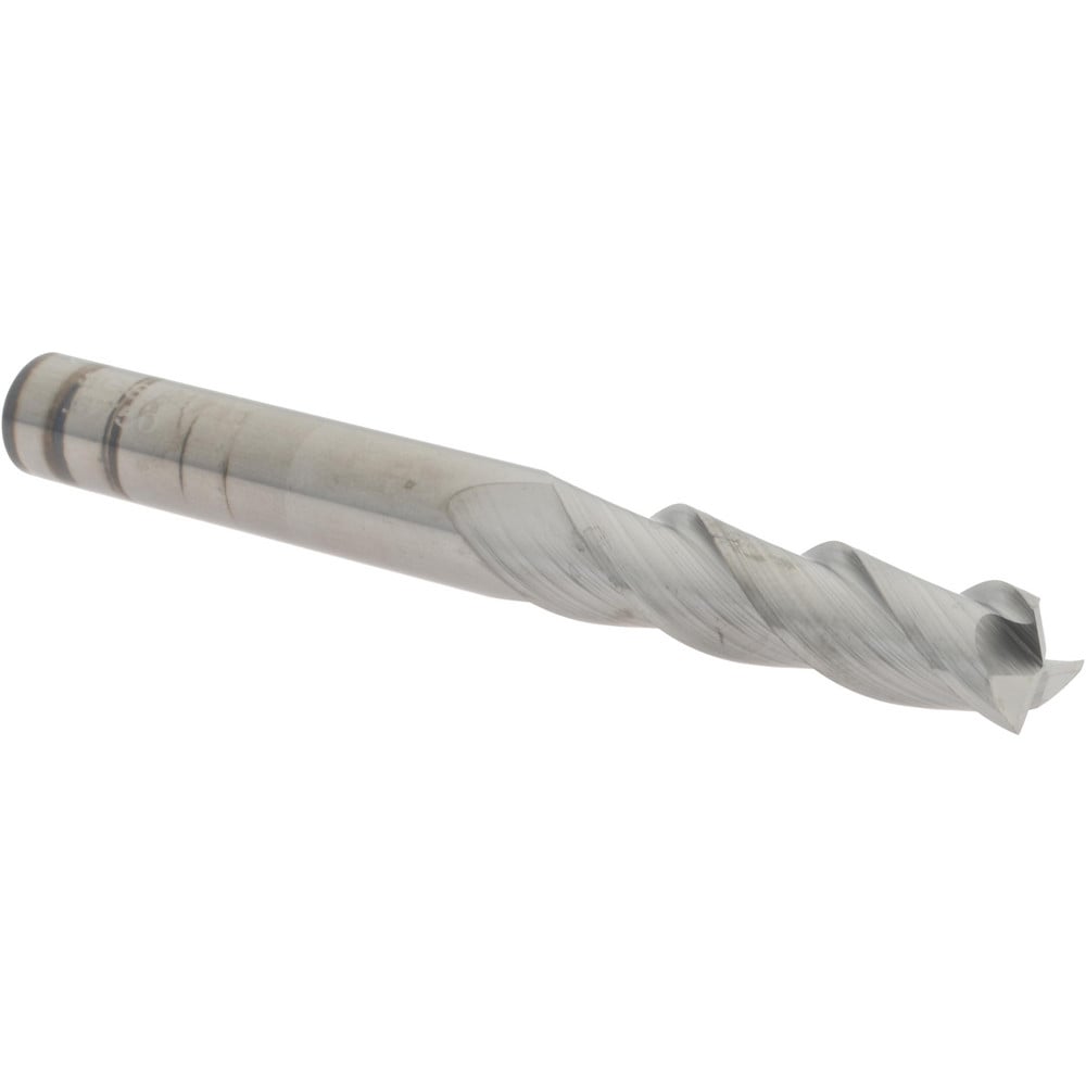 SGS 34711 Square End Mill: 3/8 Dia, 1-1/2 LOC, 3/8 Shank Dia, 3-1/2 OAL, 3 Flutes, Solid Carbide Image