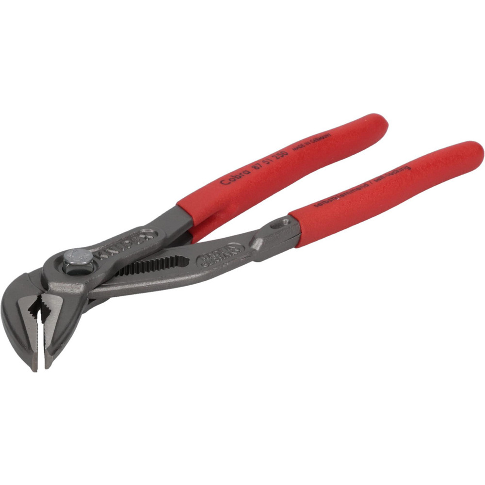 Tongue & Groove Plier: 1-1/4" Cutting Capacity, Self-Gripping Jaw