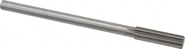 Made in USA 433-0.5469 Chucking Reamer: 35/64" Dia, 8" OAL, 2" Flute Length, Straight Shank, High Speed Steel Image