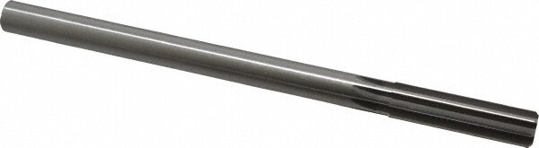 Made in USA 433-0.6094 Chucking Reamer: 39/64" Dia, 9" OAL, 2-1/4" Flute Length, Straight Shank, High Speed Steel Image