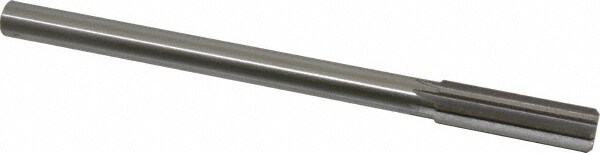 Made in USA 433-0.6719 Chucking Reamer: 43/64" Dia, 9" OAL, 2-1/4" Flute Length, Straight Shank, High Speed Steel Image