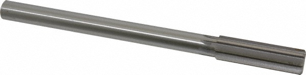 Made in USA 433-0.7656 Chucking Reamer: 49/64" Dia, 9-1/2" OAL, 2-1/2" Flute Length, Straight Shank, High Speed Steel Image