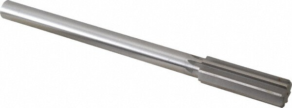 Made in USA 433-0.8281 Chucking Reamer: 53/64" Dia, 9-1/2" OAL, 2-1/2" Flute Length, Straight Shank, High Speed Steel Image