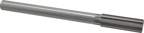 Made in USA 433-0.8906 Chucking Reamer: 57/64" Dia, 10" OAL, 2-5/8" Flute Length, Straight Shank, High Speed Steel Image