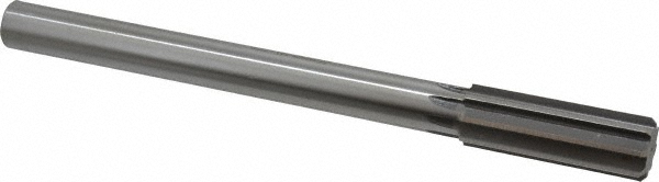 27/64 High Speed Steel Chucking Reamer - Straight Flute 7 Inch Overall Length