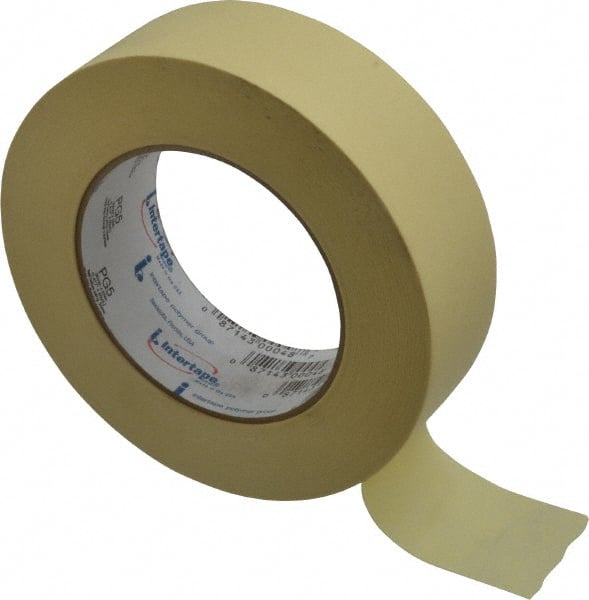 Masking Tape: 36 mm Wide, 60 yd Long, 6.3 mil Thick, Tan