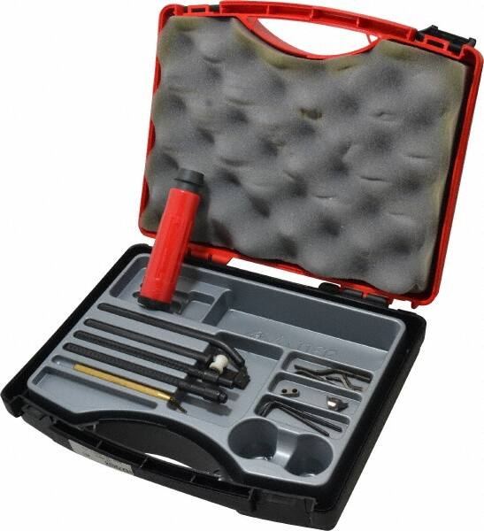 Hand Deburring Tool Set: 12 Pc, Solid Carbide & High Speed Steel