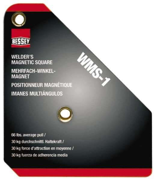 Bessey WMS-1 3-3/4" Wide x 3/4" Deep x 4-3/8" High Magnetic Welding & Fabrication Square 