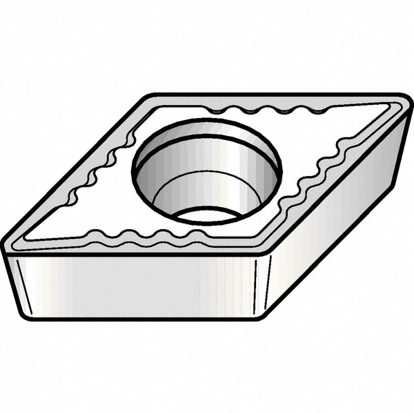 Turning Insert: DPMT2151UF KCP25, Solid Carbide