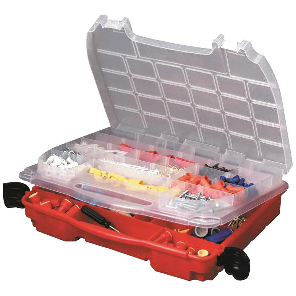 Small Parts Boxes & Organizers: Product Type: Utility Box, Compartment Box, Parts Box, Small Parts Organizer, Storage Case, Storage Bin; Lock Type: Latch; Width (Inch): 11-3/4