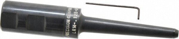 End Mill Holder: 1" Shank Dia, Weldon Flat Straight Shank, 1/8" Hole