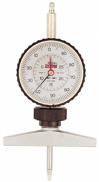 Dial Depth Gages; Maximum Measurement: 7in ; Maximum Measurement (Inch): 7in ; Maximum Measurement (mm): 7in ; Range Per Revolution (Decimal Inch): 0.1000