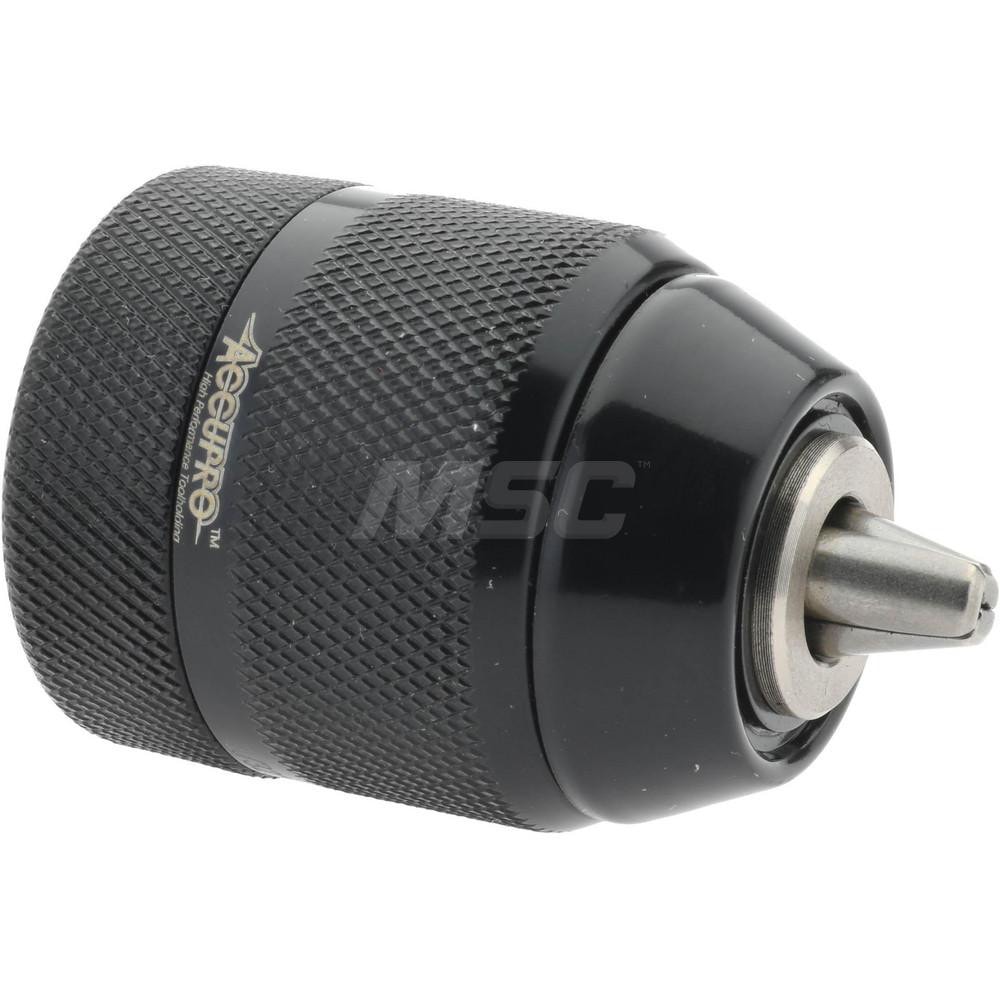 Accupro CPM100910 Drill Chuck: 1/32 to 3/8" Capacity, Threaded Mount, 3/8-24 Male Image