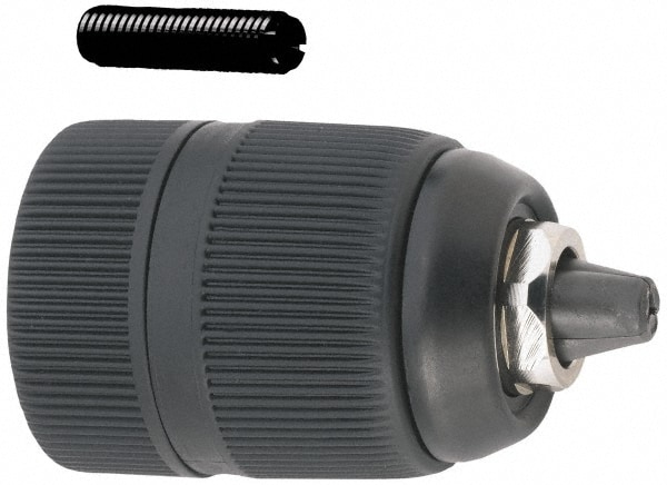 Accupro CPX100910 Drill Chuck: 1/32 to 3/8" Capacity, Threaded Mount, 3/8-24 Male Image