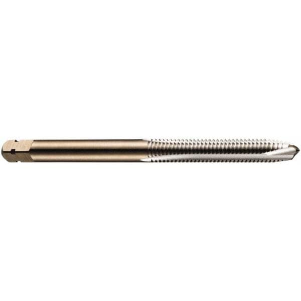 DORMER 5973783 Spiral Point Tap: M3 x 0.5, Metric Coarse, 3 Flutes, Plug, 6H, Cobalt, Bright Finish 