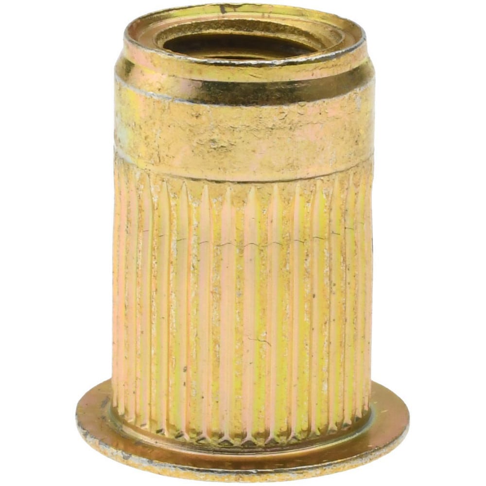 3/8-16, 0.53 Insert Diam, 0.805" OAL, Knurled Body Open End Threaded Insert