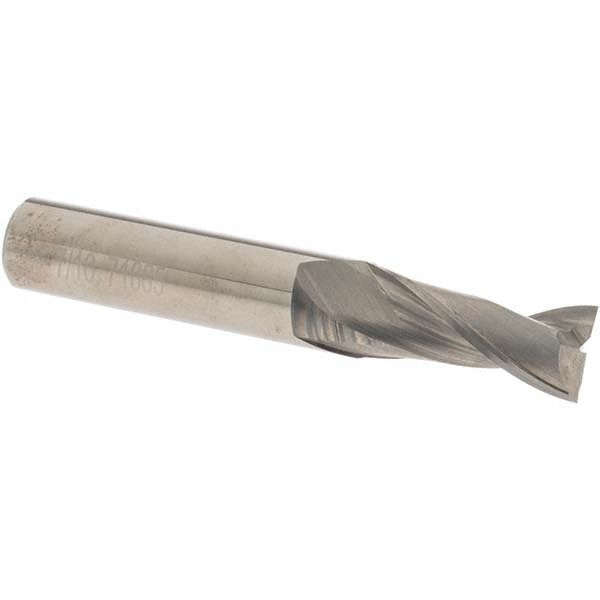 OSG 20224100 Square End Mill: 7/16 Dia, 1 LOC, 7/16 Shank Dia, 2-3/4 OAL, 2 Flutes, Solid Carbide Image