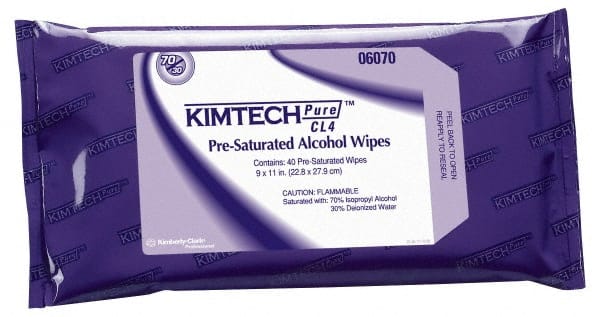 Kimtech Pure 6070 Clean Room Wipes: Flat Fold & W4 