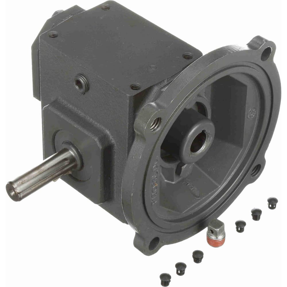 Morse 133Q56L25 Speed Reducer: C-Face, 1.33" Center to Center Shaft, 25:1, 3/4 hp Max Input, Worm Gear 