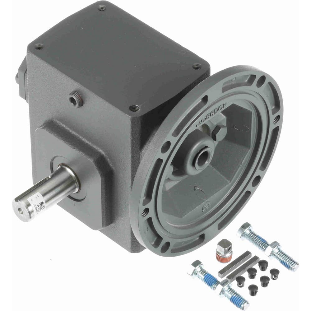 Morse 175Q56L40 Speed Reducer: C-Face, 1.75" Center to Center Shaft, 40:1, 3/4 hp Max Input, Worm Gear 