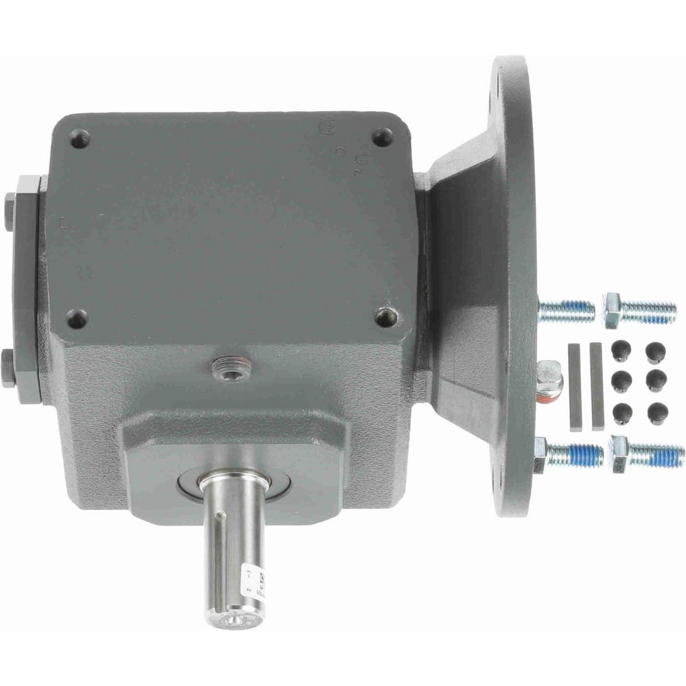 Speed Reducer: C-Face, 1.75" Center to Center Shaft, 30:1, 3/4 hp Max Input, Worm Gear